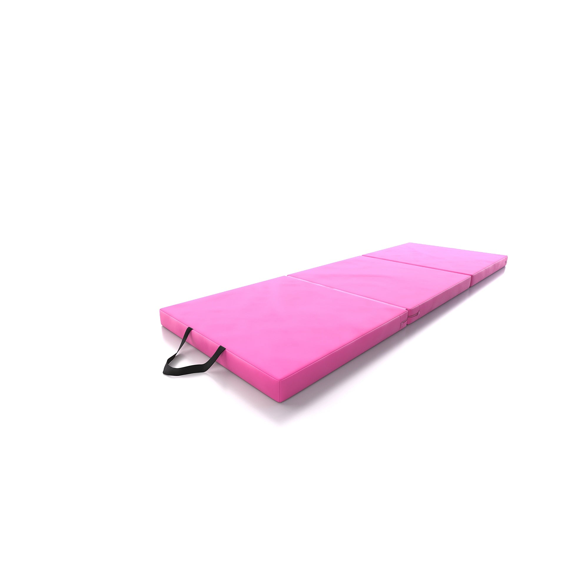 DRUNA Colchoneta Gimnasia Plegable 180x60x6 cm con Asas - Rosa